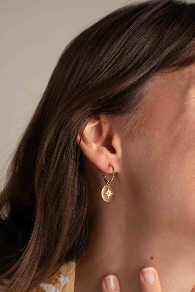 Boucles d'Oreilles Bohème Pendentif Étoile