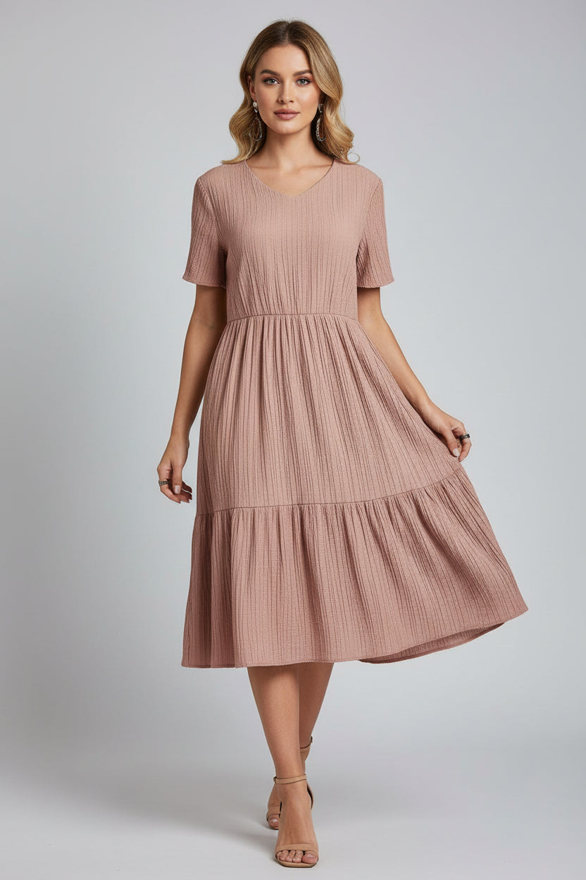 Robe bohème d’été femme col V – Robe fluide mini A-line | BOHERA
