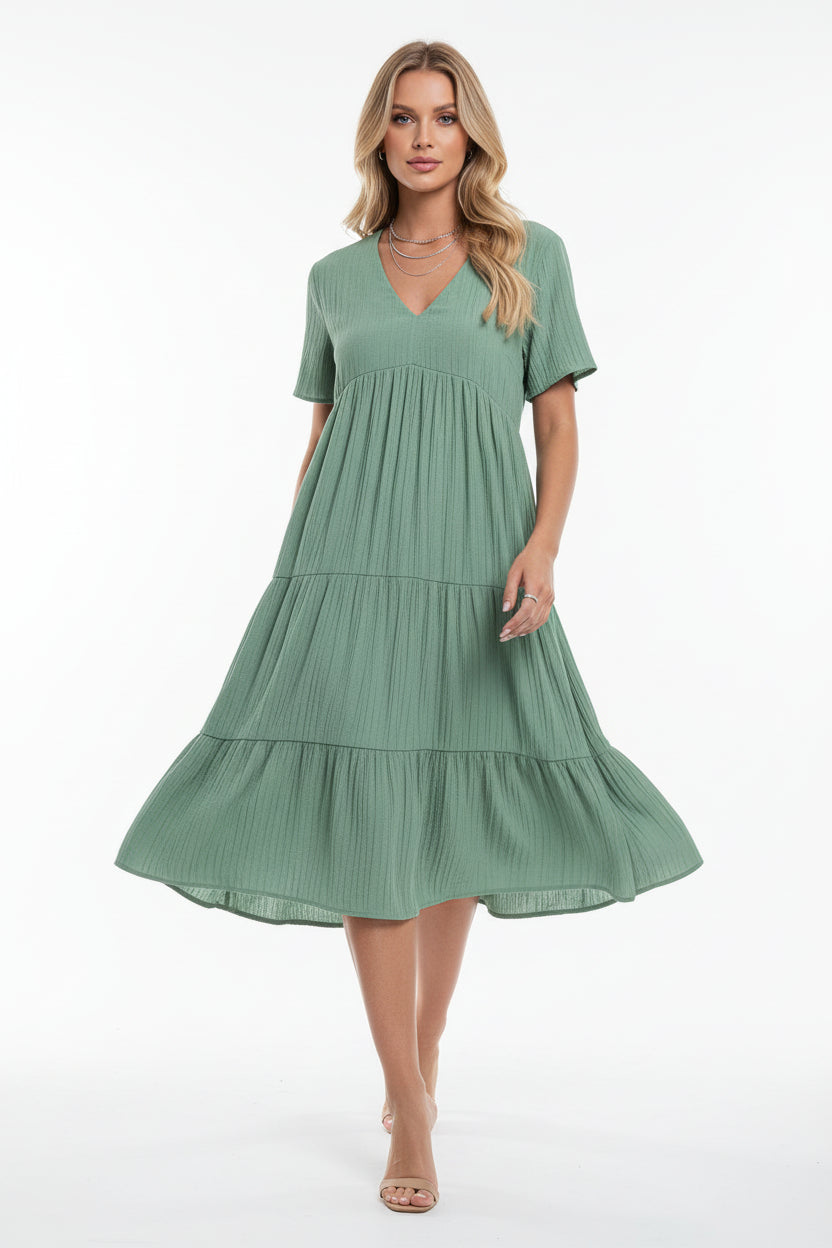 Robe bohème d’été femme col V – Robe fluide mini A-line | BOHERA