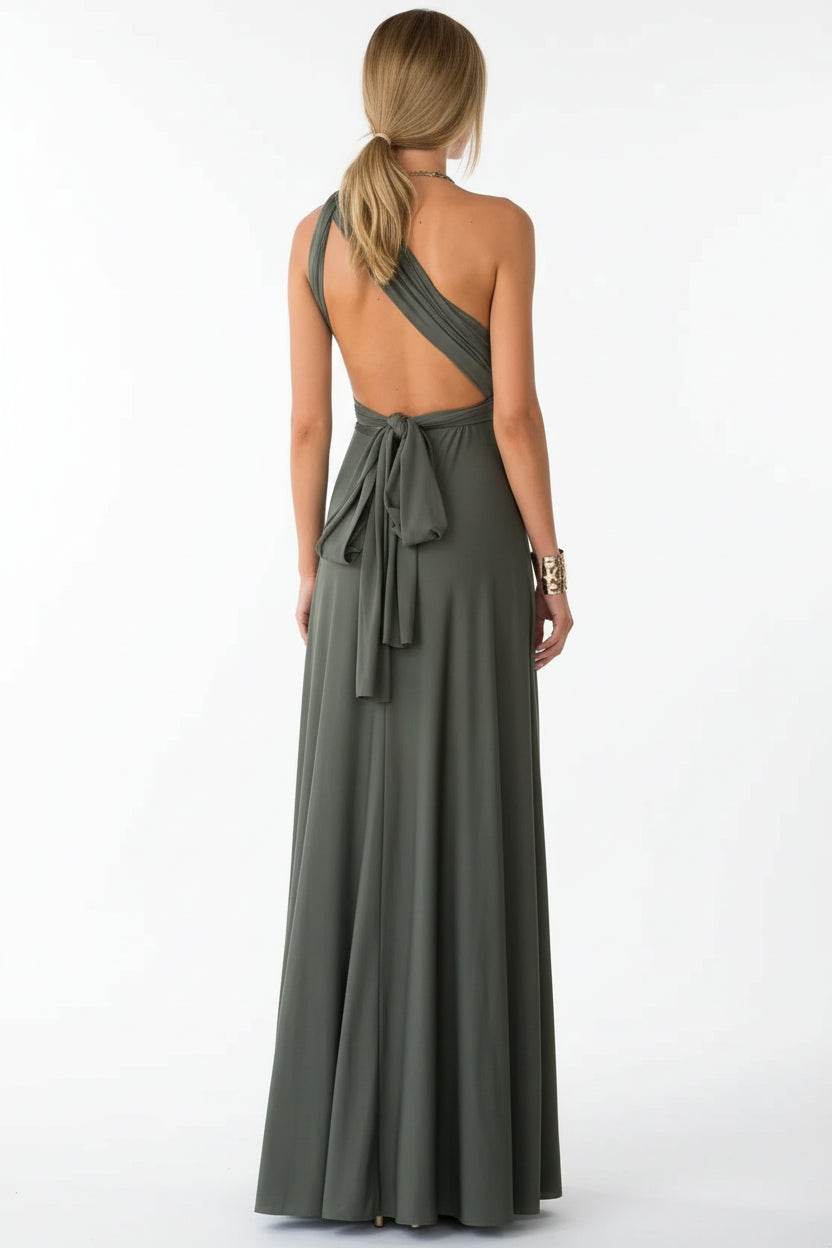 Robe longue bohème femme – Robe fluide multi-positions col V | BOHERA