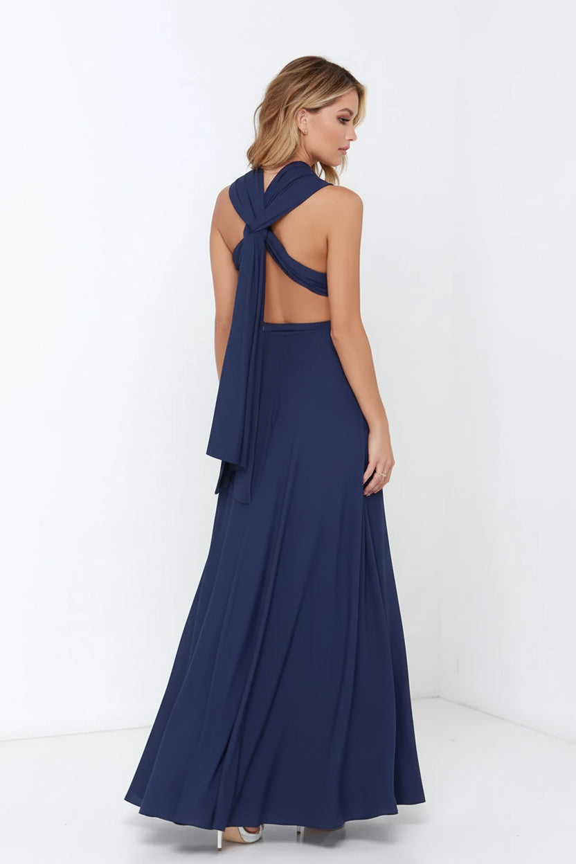 Robe longue bohème femme – Robe fluide multi-positions col V | BOHERA