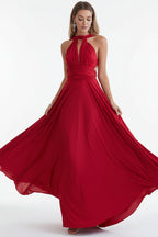 Robe longue bohème femme – Robe fluide multi-positions col V | BOHERA