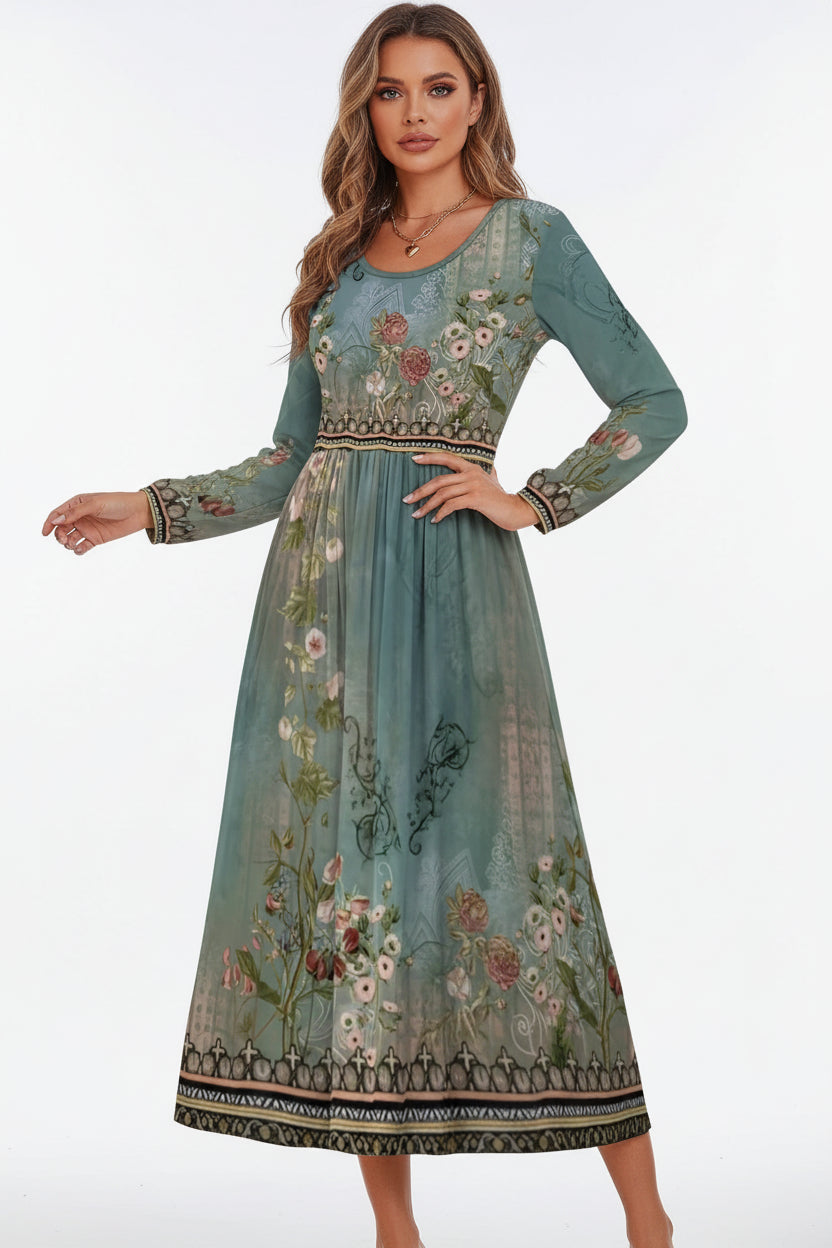 Robe casual élégante femme – Robe fluide mi-longue A-line | BOHERA