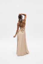 Robe longue bohème femme – Robe fluide multi-positions col V | BOHERA