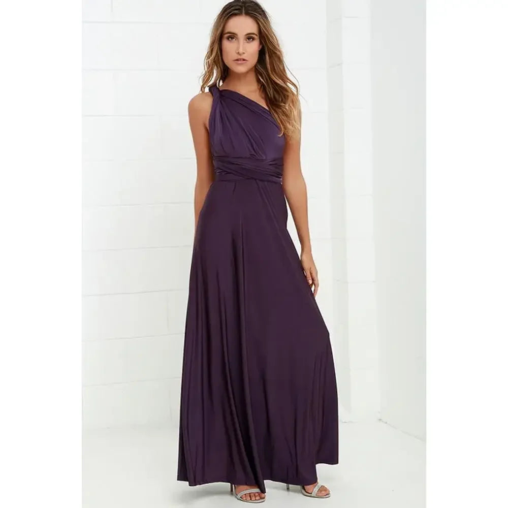 Robe longue bohème femme – Robe fluide multi-positions col V | BOHERA