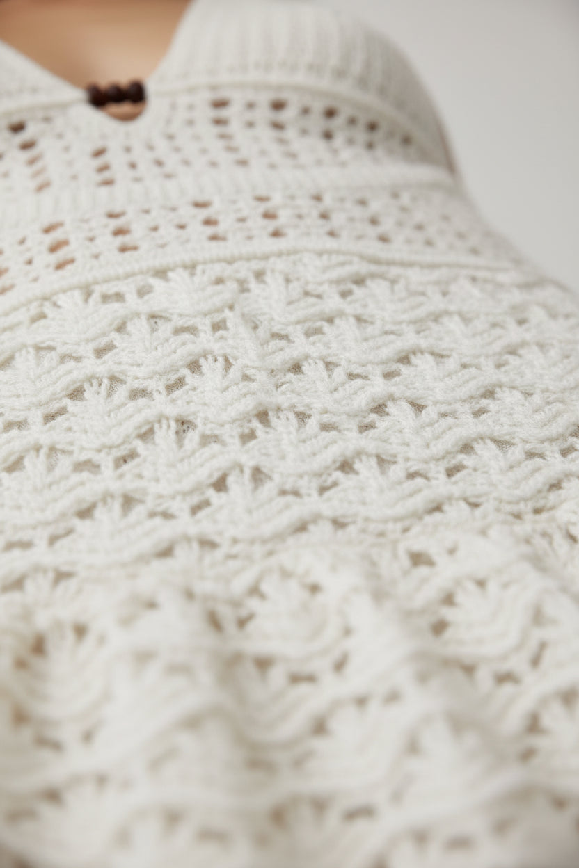 Robe de plage dos nu femme – Robe courte fluide ajourée | BOHERA