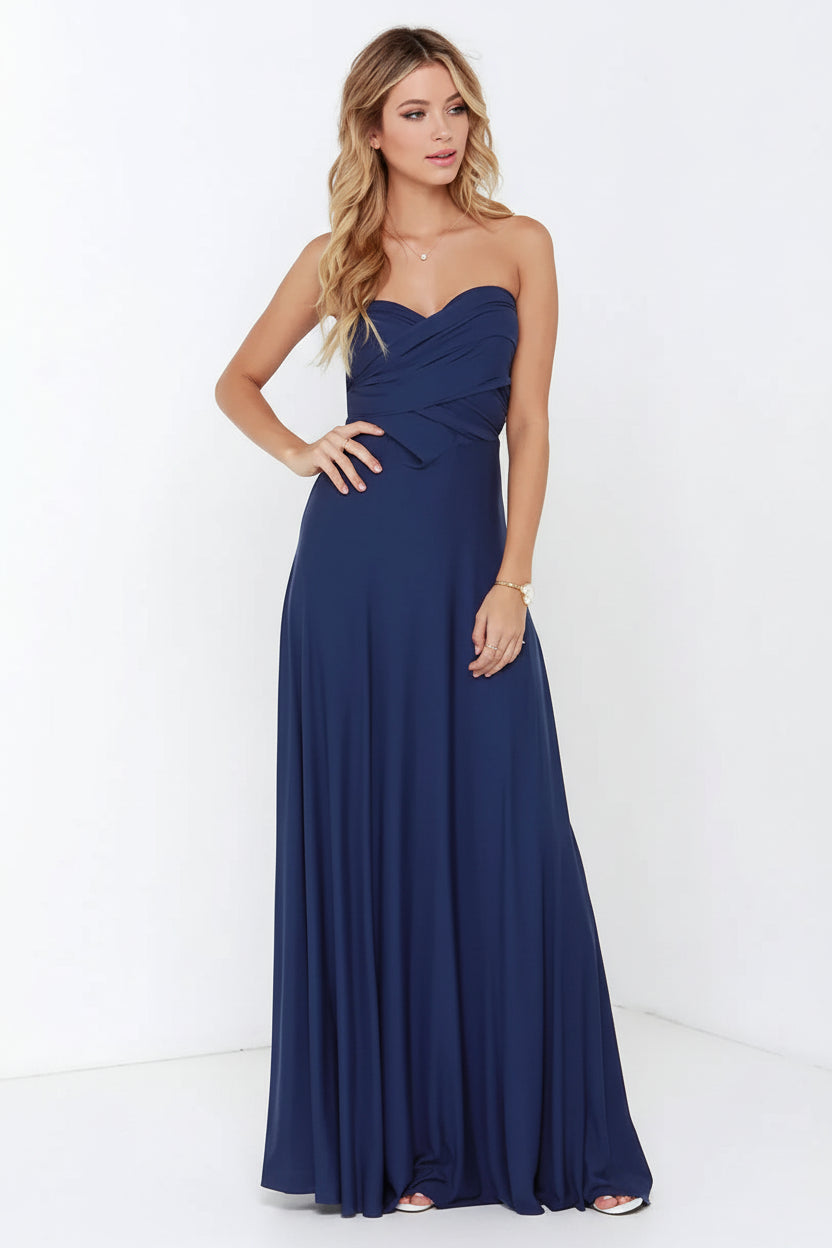 Robe longue bohème femme – Robe fluide multi-positions col V | BOHERA